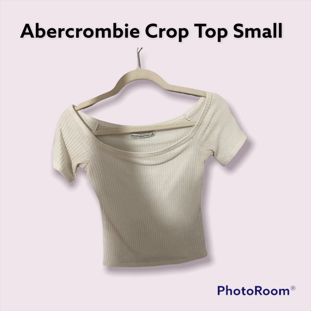 White Crop Top - good thicker material